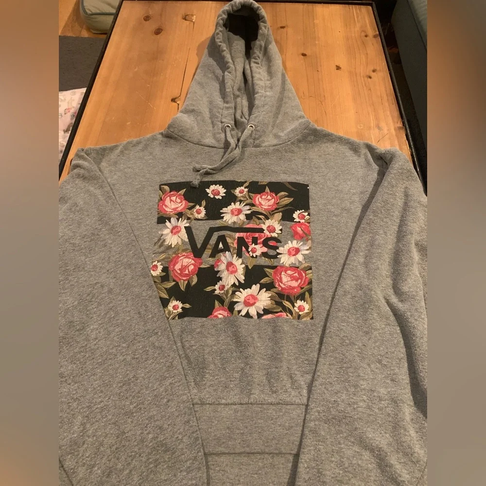 Vans Juniors M Hooded Sweatshirt Floral Pattern - Picture 2 of 3